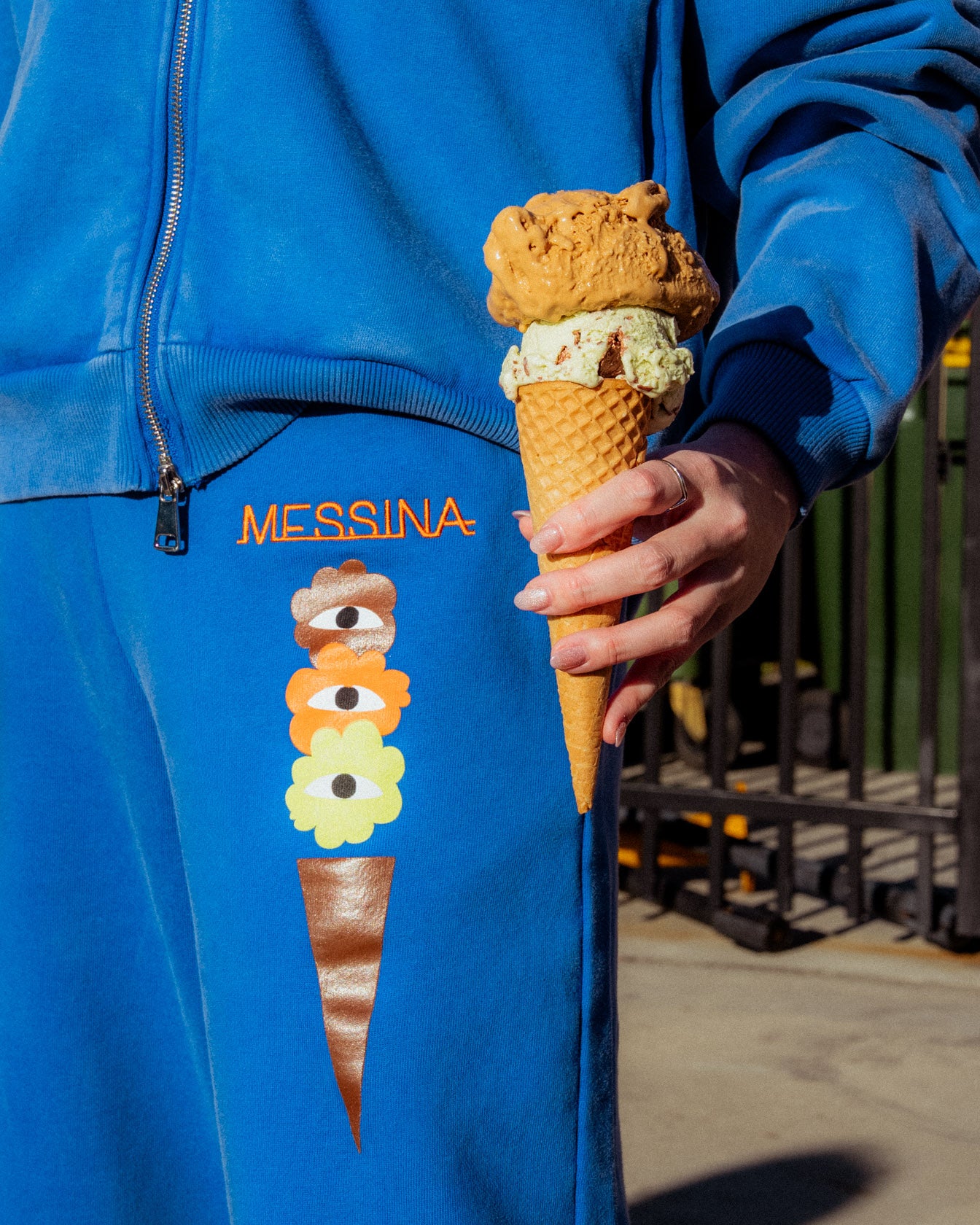 Eye-Scream Blue Tracksuit Set