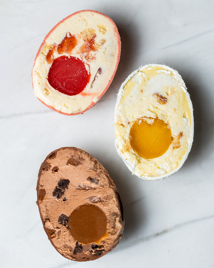 Menage Egg Trios - Neapolitan Gelato Eggs