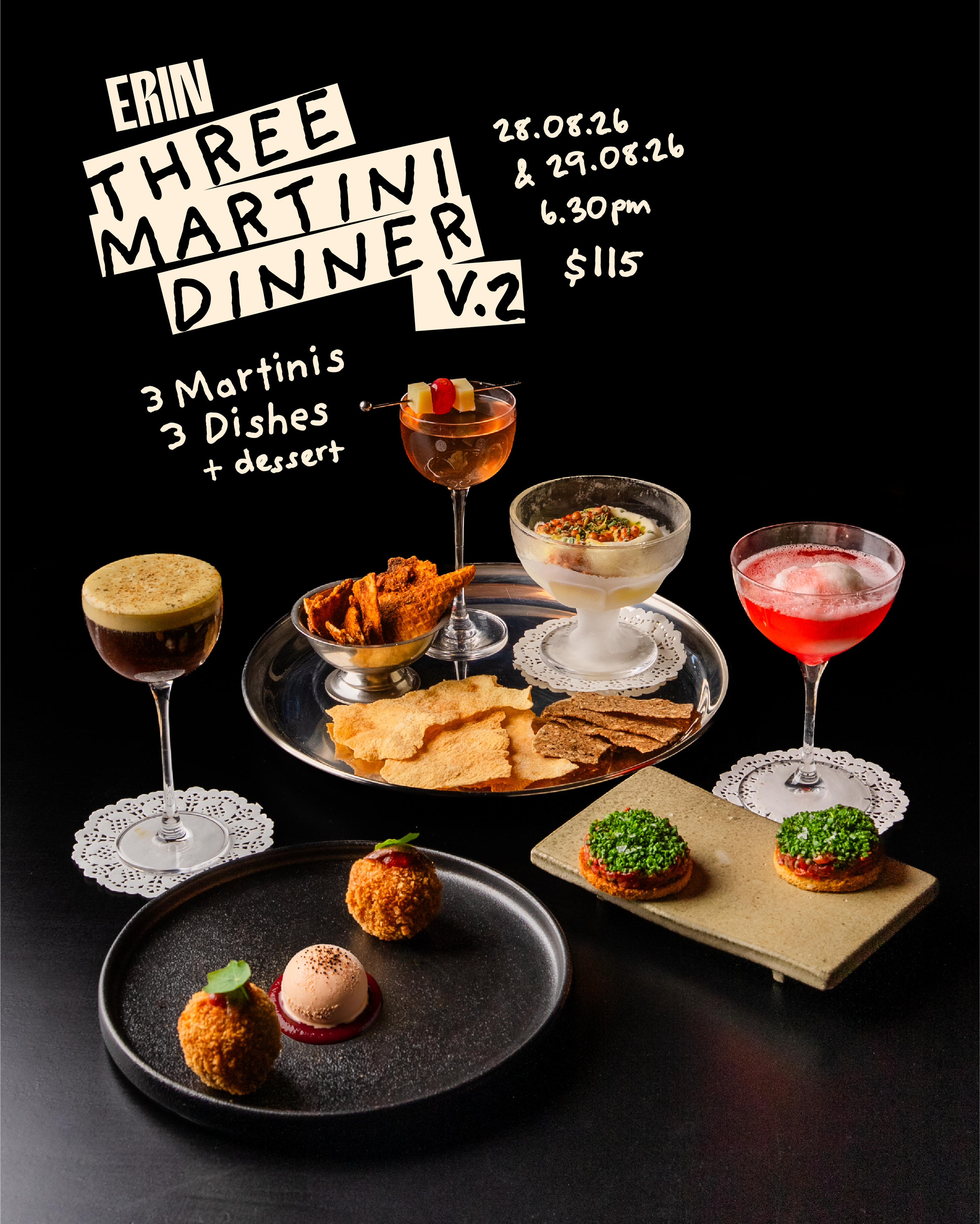 The Three Martini Dinner is back for round two 🍸