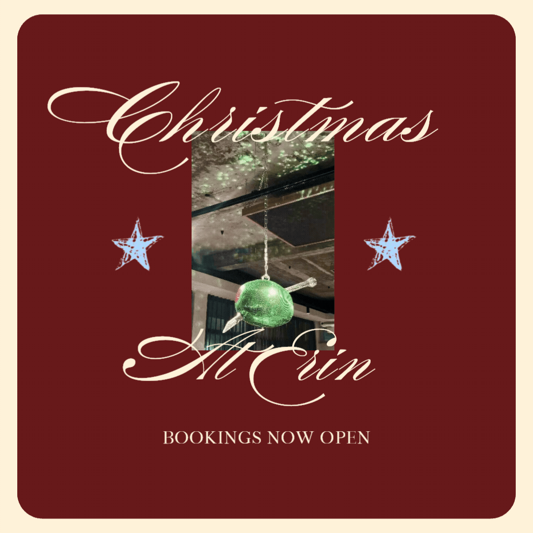 Christmas at Erin: a sneak peek at the festive menu