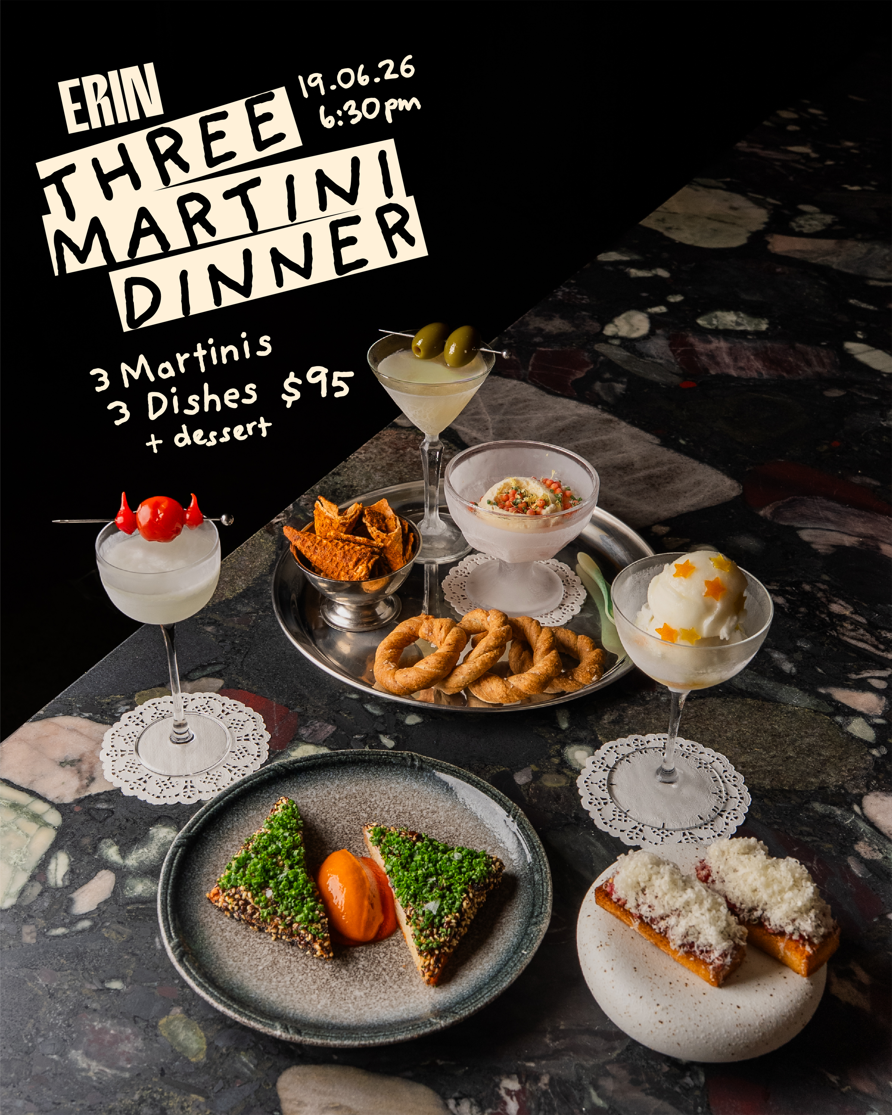 Three Martini Dinner