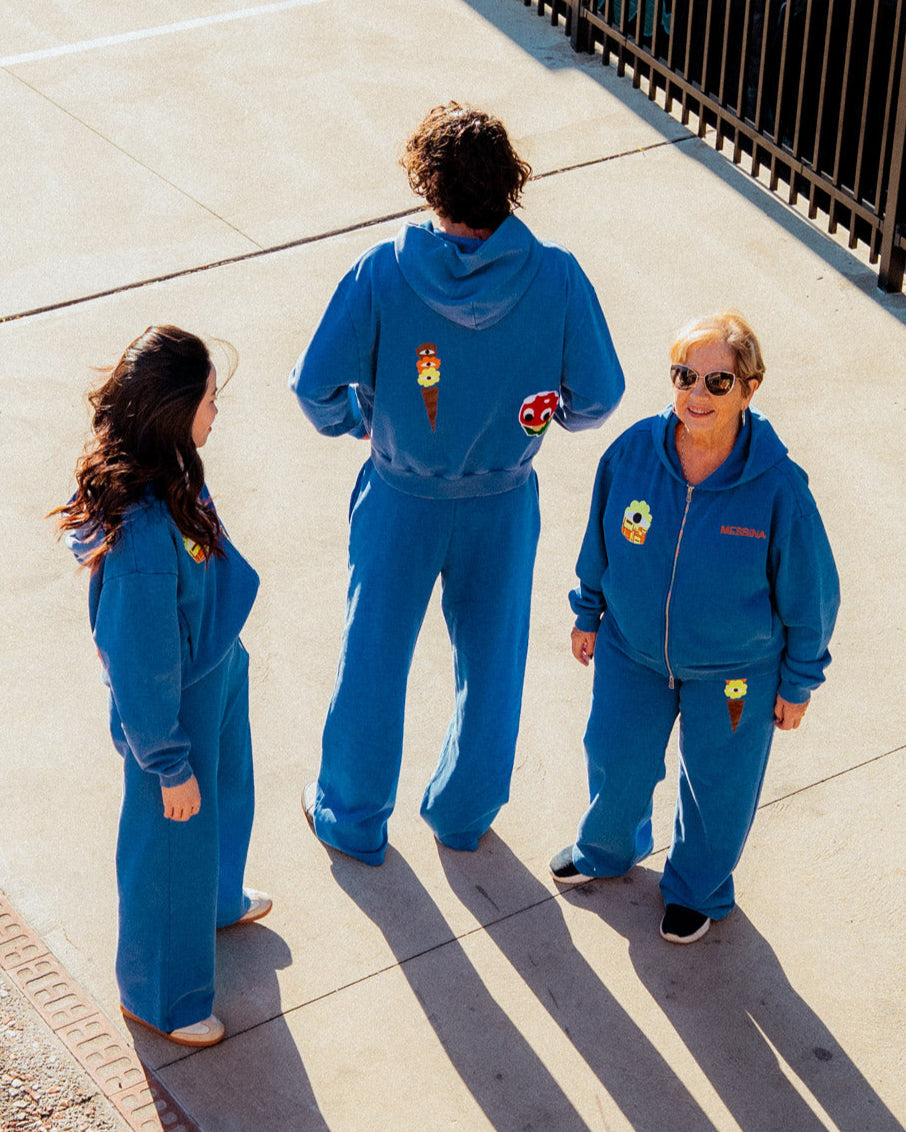 PRE-ORDER: Eye-Scream Blue Zip Jacket