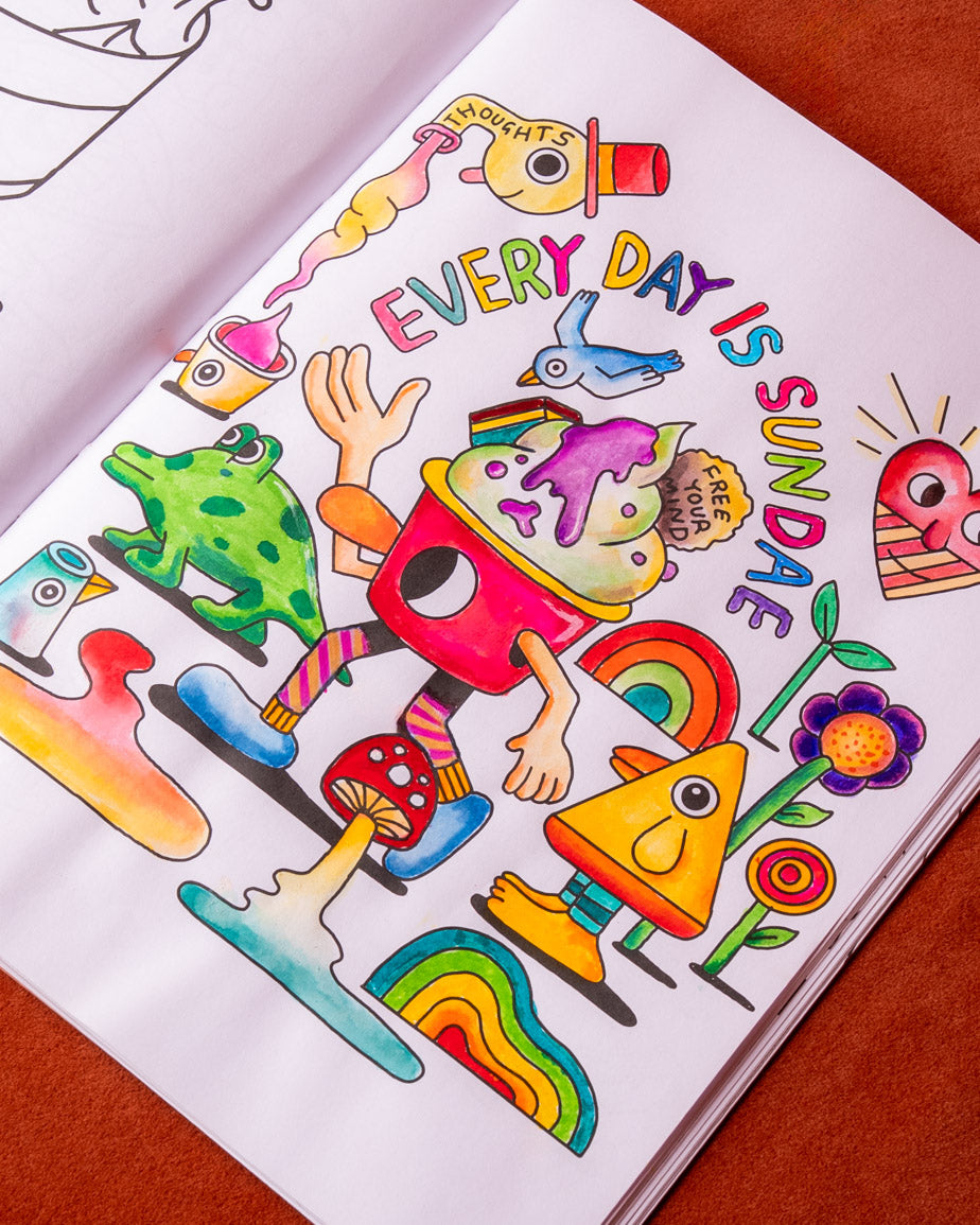 Jeremyville x Messina Colouring Book