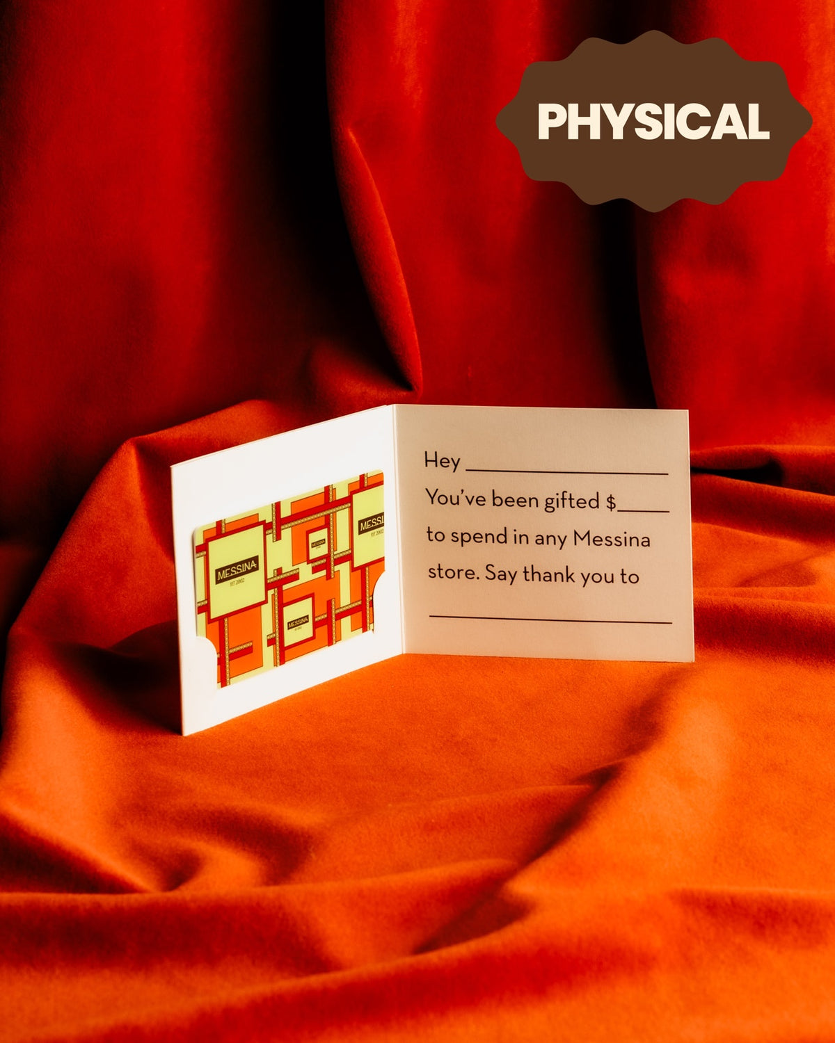 Physical Gift Card
