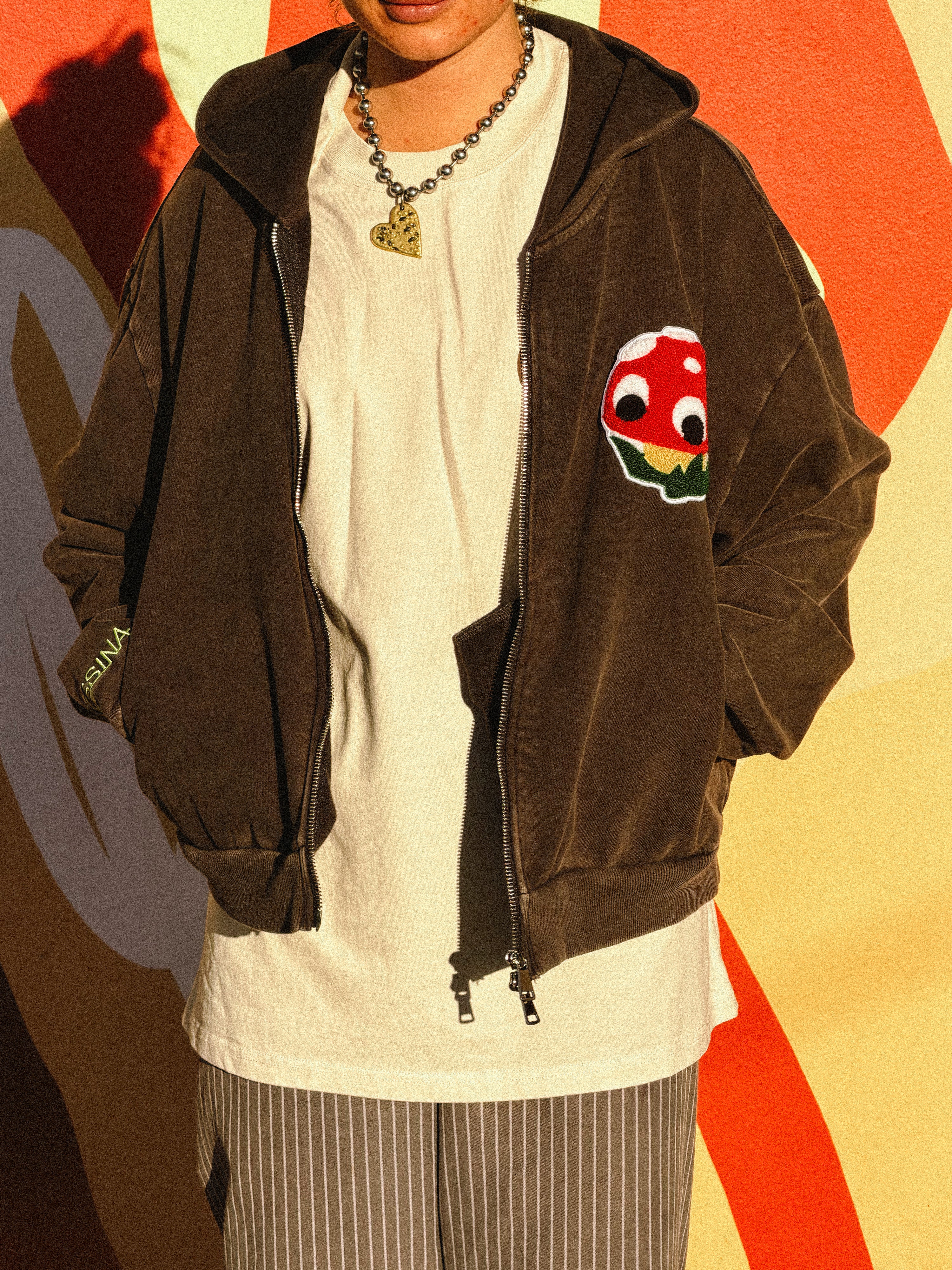 Eye-Scream Black Zip Jacket