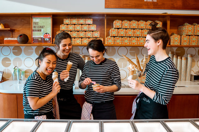 Inside Gelato Messina Braddon