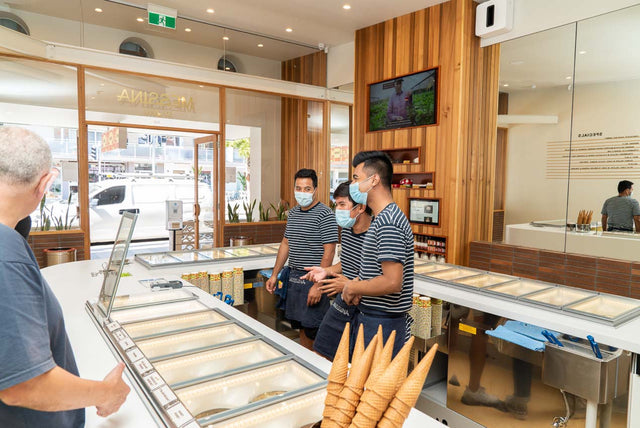 Inside Gelato Messina Brighton Le Sands