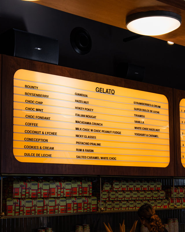 Inside Gelato Messina Rosebery
