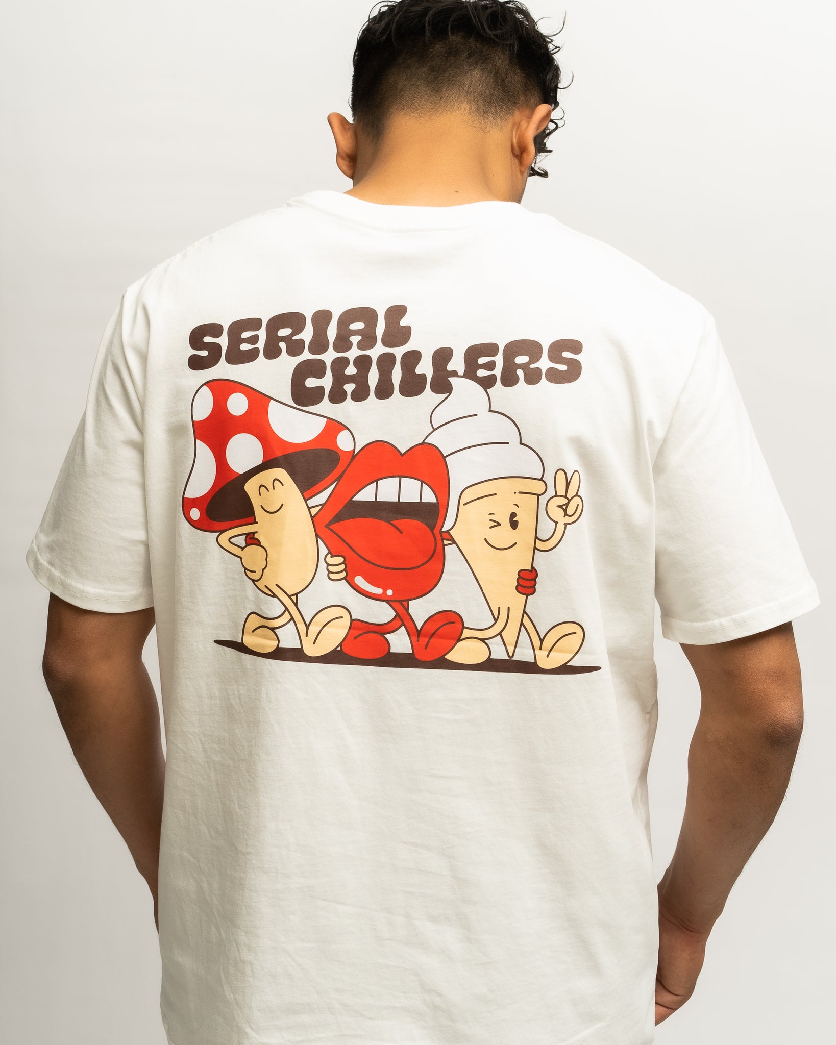 Serial Chillers Tee - Cream
